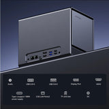 AOOSTAR WTR Pro Mini PC NAS Intel N100 Quad-Core 4 Hot Swap HDD Bays Dual 2.5G Ethernet Ports Barebone (No Ram & SSD)