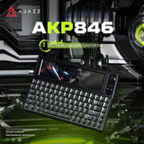 AJAZZ AKP846 Wired Mechanical keyboard with 10.1inch Touch Screen Hot Swap Gasket Structure