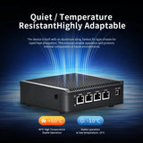 Chatreey Fanless Industrial MR03 Mini PC intel N2840 Desktop Computer 4*Intel LAN i225 for Pfsense Firewall Soft Router