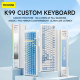 Mchose K99 Mechanische Tastatur Anpassung Gaske Drahtlose Bluetooth Tri Modus E-Sport 