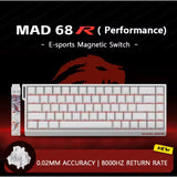 MADLIONS Mad60/68 HE Mechanische Tastatur Magnetschalter Verkabelt Hot Swap 8K Polling Rate Angepasst 