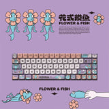 68keys Lofree Xiaoqiao Theme Keyboard Keycaps OEM PBT Sublimation Gaming Mechanical Keyboard Accessories Custom Diy Key Cap Gift