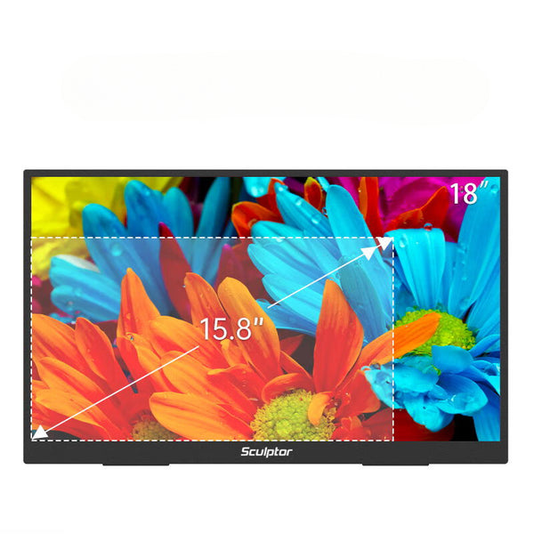 Sculptor 18 inch Monitor 2.5K Portable Screen 100% DCI-P3 Color Gamut ...