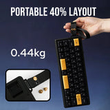 EPOMAKER TH40 Mechanical Keyboard VIA Ultra-Compact 40% Layout Hot-Swappable Gasket-mounted Type-C Wired/Bluetooth/2.4G Wireless