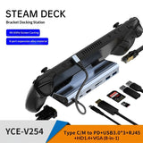 Gaming Dock with Stand for Steam Deck, ROG Ally & Switch 4K HDMI Hub for Handhelds