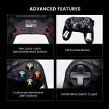 GameSir Tarantula T3 Pro Game Controller for Nintendo Switch PC Steam Android iOS with Hall Micro Switch Trigger,9 Mappable Buttons