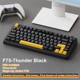 AULA F75 Mechanische Tastatur, kabellos, Bluetooth, 2.4G, verkabelt, Tri-Mode, Multifunktionsknopf, Hot-Swap, RGB