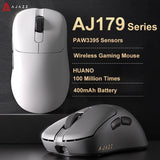 AJAZZ AJ179 PRO PAW3395 8K Wireless Gaming Mouse with RGB Charging Base 26000DPI Lightweight Ergonomic 58g