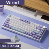 AJAZZ AK820/AK820Pro Mechanical Keyboard TFT Screen Multifunctional Knob Gaming Keyboard Wired/2.4GHz/BT Connect