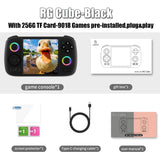 ANBERNIC RG Cube Retro Handheld Game Console Android 13 Unisoc T820 3.95 Inch IPS Screen Hall Joystick RGB lighting effect