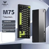 AULA M75 Gamer Mechanical Keyboard 81Key 3mode Bluetooth Wireless Hot Swap Gasket Structure Rgb Backlit