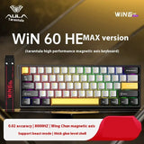 AULA Win60 Win68 HE Magnetic Switch Keyboard 8k Rgb Hot Swap Wired Keyboard 8000Hz Polling Rate RT0.02