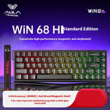 AULA Win60 Win68 HE Tastatur mit Magnetschalter, 8k RGB, Hot-Swap-fähig, kabelgebundene Tastatur, 8000 Hz, Abfragerate RT0.02 