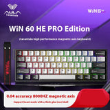 AULA Win60 Win68 HE Tastatur mit Magnetschalter, 8k RGB, Hot-Swap-fähig, kabelgebundene Tastatur, 8000 Hz, Abfragerate RT0.02 