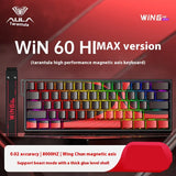 AULA Win60 Win68 HE Tastatur mit Magnetschalter, 8k RGB, Hot-Swap-fähig, kabelgebundene Tastatur, 8000 Hz, Abfragerate RT0.02 