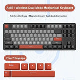 Ajazz Ak871 2,4G Drahtlose Mechanische Gaming-Tastatur 87 Tasten Hot-Swap-fähige Bluetooth-PBT-Tastenkappen 