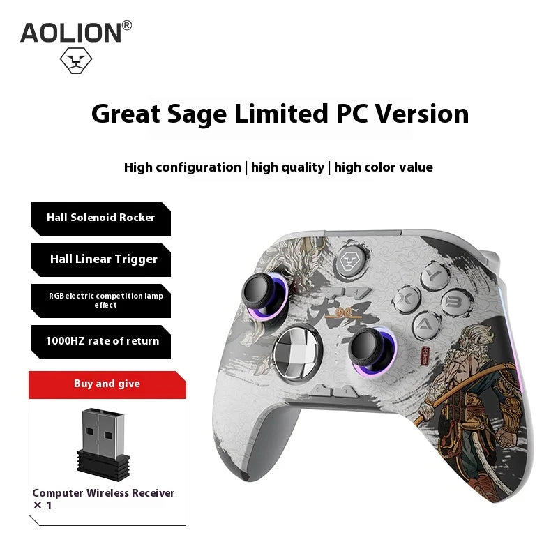 Aolion Wukong Game Controller Hall Joystick Linear Trigger Wireless ...