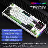 Aula F87 PRO Mechanical Keyboard 3 Mode 2.4G USB Bluetooth  Tri Mode Wireless Keyboard 87 Key Hotswap RGB PBT