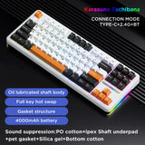 Aula F87 PRO Mechanical Keyboard 3 Mode 2.4G USB Bluetooth  Tri Mode Wireless Keyboard 87 Key Hotswap RGB PBT