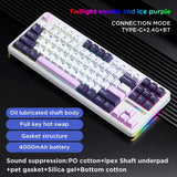 Aula F87 PRO Mechanical Keyboard 3 Mode 2.4G USB Bluetooth  Tri Mode Wireless Keyboard 87 Key Hotswap RGB PBT