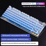 Aula Spider F3001 Three Mode Mechanical Keyboard 2.4g Wireless Bluetooth Ergonomic Electronic Sports