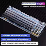 Aula Spider F3001 Three Mode Mechanical Keyboard 2.4g Wireless Bluetooth Ergonomic Electronic Sports