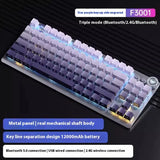 Aula Spider F3001 Three Mode Mechanical Keyboard 2.4g Wireless Bluetooth Ergonomic Electronic Sports