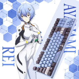 Ayanami Rei Asuka Langley Soryu EVA-01 TEST TYPE cartoon Bluetooth three-mode pluggable side-engraved RGB87 mechanical keyboard