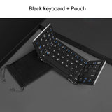BOW Mini-Tastatur, Bluetooth-Verbindung mit Tablets/Telefonen, iOS, Windows, Android-Systemunterstützung, Taschenformat, gefalteter Stil 