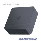 Beelink EQR6 AI Mini-PC AMD Ryzen7 7735HS Ryzen9 6900HX 24G DDR5 500G 1 TB SSD WIFI6 BT5.2 4k LAN 