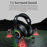 Edifier Gaming Headset HECATE G35 USB Gamer Headphone 7.1 Surround Sound 50mm Driver Detachable Mic In-line Control Hi-Res Audio
