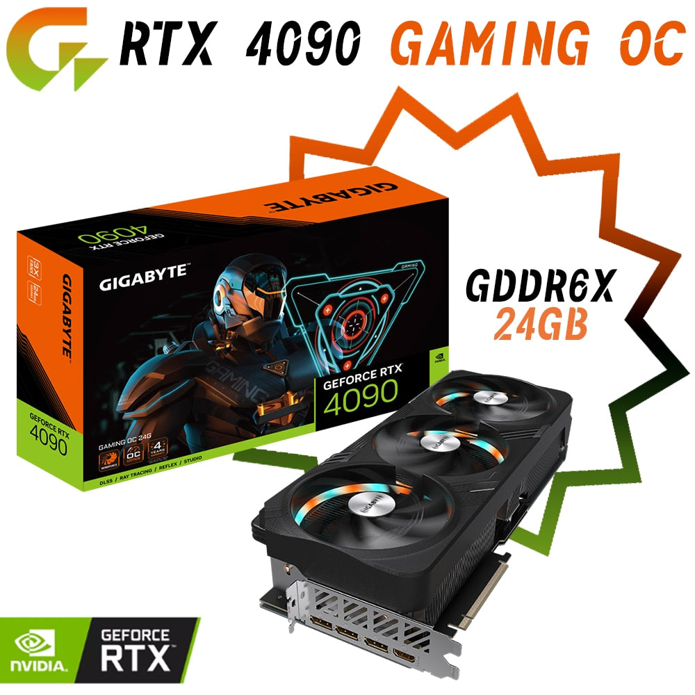 GIGABYTE RTX 4090 GAMING OC 24G Graphics Card GDDR6X 24GB Video Cards GPU 354bit
