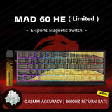 MADLIONS Mad60/68 HE Mechanical Keyboard Magnetic Switch Wired Hot Swap 8K Polling Rate Customized