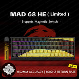 MADLIONS Mad60/68 HE Mechanische Tastatur Magnetschalter Verkabelt Hot Swap 8K Polling Rate Angepasst 