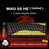 MADLIONS Mad60/68 HE Mechanische Tastatur Magnetschalter Verkabelt Hot Swap 8K Polling Rate Angepasst 