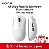 MCHOSE A7 Ultra Wireless Gaming Mouse Bluetooth PAW3950 26000DPI Optical Sensor 8KHz Light Weight