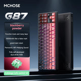 MCHOSE G87 Customized Mechanical Keyboard Gasket Structure Wireless Tri-mode Knob 10000mAh Hot Swap RGB E-sports