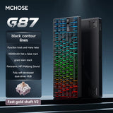 MCHOSE G87 Customized Mechanical Keyboard Gasket Structure Wireless Tri-mode Knob 10000mAh Hot Swap RGB E-sports