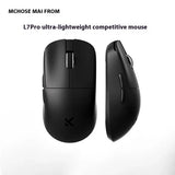 MCHOSE L7 Angepasst Gaming Maus 8K Abfrage Rate Mit 8K Dongle Leichte 2,4g BT Drei modus Wireless 39g Niedrige Latenz 