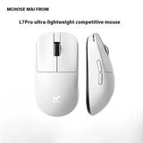 MCHOSE L7 Angepasst Gaming Maus 8K Abfrage Rate Mit 8K Dongle Leichte 2,4g BT Drei modus Wireless 39g Niedrige Latenz 