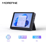 MOREFINE 12th Gen Intel N200 7 Inch Mini PC Windows 11 WiFi6 BT5.2 16GB/512G Touch Screen 4K