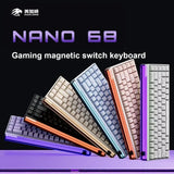 Madlions NANO 68/68 PRO Magnetic Axis Gaming Keyboard TTC Axis Type-C RGB 8000HZ Adjustable 0 Dead Zone RT 0.01 Esports