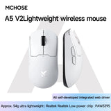 Mchose A5 V2 Ultra Wireless Mouse Paw3395 Lightweight 2.4G Three Mode