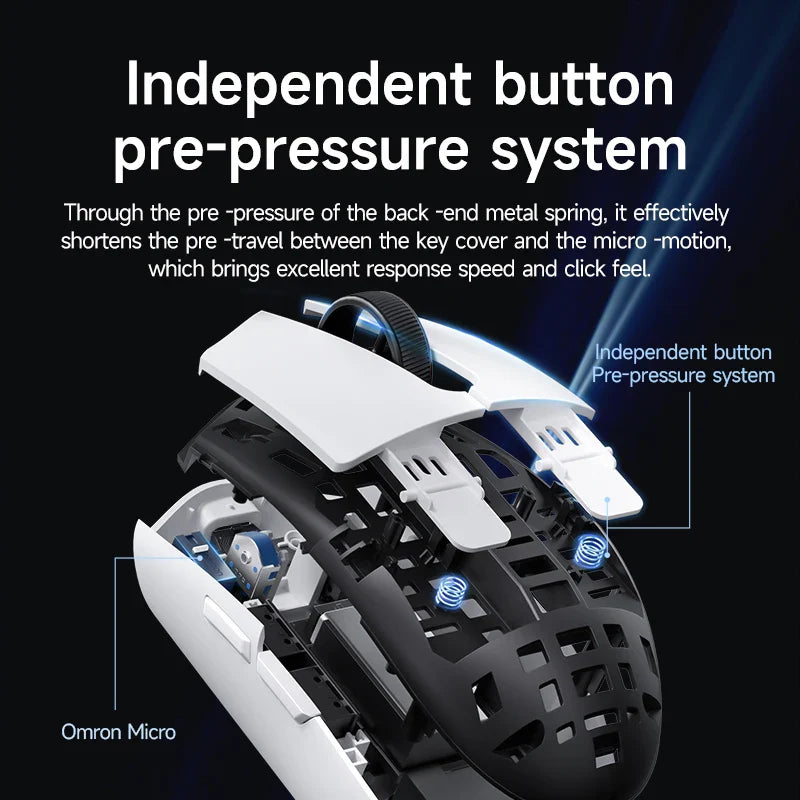 MCHOSE G3 High-Performance Tri-Mode Wireless Gaming Mouse, White 10 Mchose G3 Wireless Gaming Mouse 2.4g Bluetooth 8K Three-mode Ergonomic Design – Minixpc