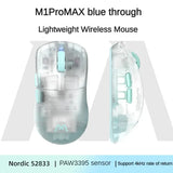 Monka M1Pro MAX Wireless Mouse Tri-mode Bluetooth Mouse PAW3395 Sensor Nordic 52833 Chip Gaming Mouse