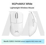 Monka M1Pro MAX Wireless Mouse Tri-mode Bluetooth Mouse PAW3395 Sensor Nordic 52833 Chip Gaming Mouse