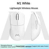 Monka M1Pro MAX Wireless Mouse Tri-mode Bluetooth Mouse PAW3395 Sensor Nordic 52833 Chip Gaming Mouse