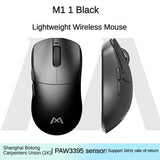 Monka M1Pro MAX Wireless Mouse Tri-mode Bluetooth Mouse PAW3395 Sensor Nordic 52833 Chip Gaming Mouse