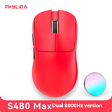 PHYLINA S480 Esports Gaming Mouse wireless 8K PAW3950 PAW3395 Lightweight