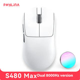 PHYLINA S480 Esports Gaming Mouse wireless 8K PAW3950 PAW3395 Lightweight